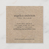 貝殻 スクエア名刺 (裏面)