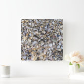 貝殻 スクエア壁時計 (ホーム)