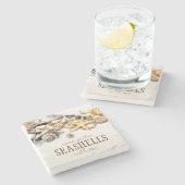 貝殻 ストーンコースター (横)