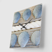 貝殻 |ニューヨーク スクエア壁時計 (傾斜)