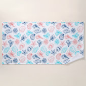 貝殻 ビーチタオル (正面)