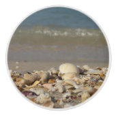 貝殻，ビーチ，水，砂，海，海上，写真， セラミックノブ (正面)
