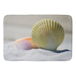 貝殻、ビーチ、海、風呂、家の敷物またはマット バスマット