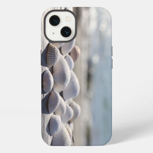貝殻, ビーチ, 海 iPhoneケース (裏面)