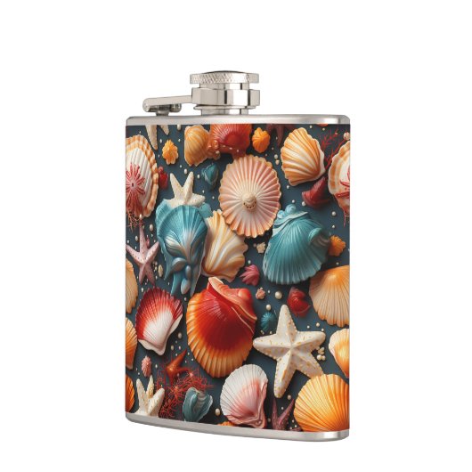 貝殻 フラスク (左)