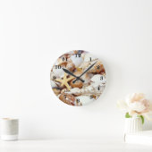 貝殻 ラウンド壁時計 (ホーム)