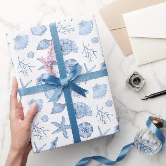 貝殻 ラッピングペーパー (ギフト)