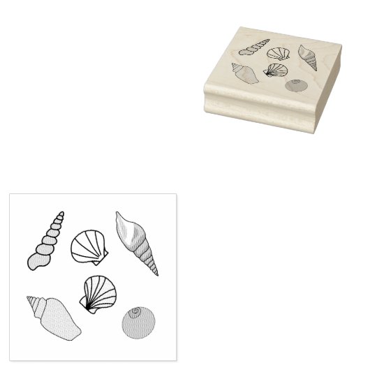 貝殻 ラバースタンプ (押印)