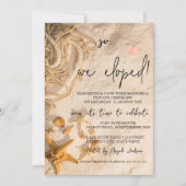 貝殻 ロープ 砂 結婚式 人前式   招待状 (正面)