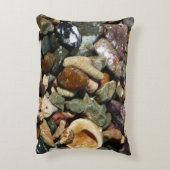 貝殻、岩、サンゴ自然写真 アクセントクッション (裏面(縦))