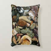 貝殻、岩、サンゴ自然写真 アクセントクッション (正面(垂直))