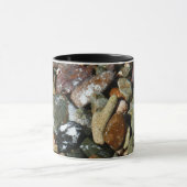 貝殻、岩、サンゴ自然写真 マグカップ (中央)