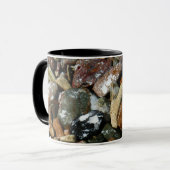 貝殻、岩、サンゴ自然写真 マグカップ (正面左)