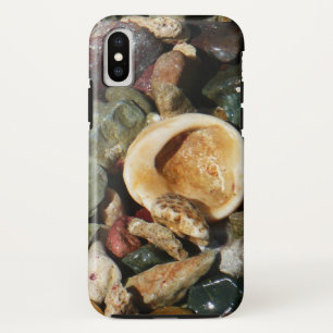 貝殻、岩、サンゴ自然写真 iPhone XSケース