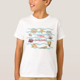 貝殻 海 Tシャツ