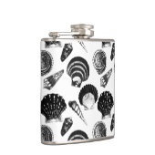 貝殻 – 白と黒 フラスク (右)