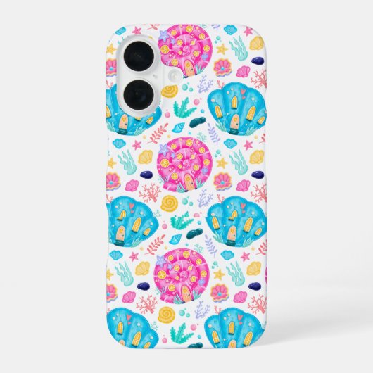 貝殻 iPhone 16ケース (裏面)