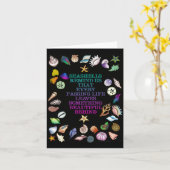 貝殻Notecard カード (黄色い花)