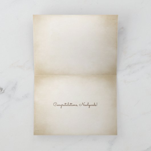 貝結婚の流木と航海の網 カード (内部)