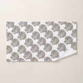 貝貝貝貝貝貝貝貝貝類貝類灰白色 バスタオルセット (ハンドタオル)