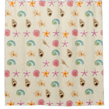 貝類とプルメリア