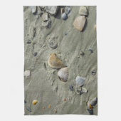 貝類と砂 キッチンタオル (縦)
