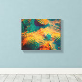 貝類と砂 キャンバスプリント (インサイチュ (ウッドフロア))