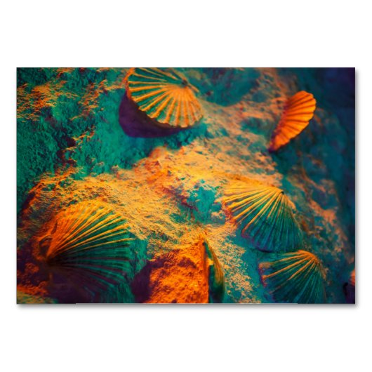 貝類と砂 テーブルナンバー (正面)