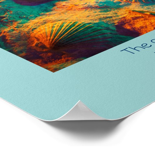 貝類と砂 ポスター (角)