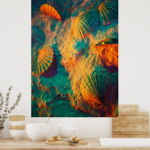 貝類と砂 ポスター (キッチン)