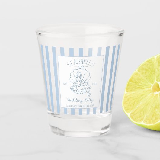 貝類と結婚の鈴沿岸バチェロレッテ ショットグラス (正面)