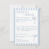 貝類と結婚の鈴沿岸バチェロレッテ 招待状 (裏面)