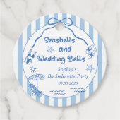 貝類と結婚鈴のバチェロレッテ フェイバータグ (正面)