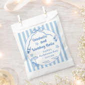 貝類と結婚鈴のバチェロレッテ フェイバーバッグ (クリップ留めされた状態)