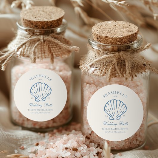 貝類と結婚鈴のバチェロレッテ ラウンドシール