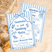 貝類と結婚鈴のバチェロレッテ 招待状