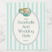 貝類と鈴結婚のバチェロレッテ日程 ワインラベル (シングルラベル)