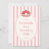 貝類と鈴結婚のバチェロレッテ日程 招待状 (正面)