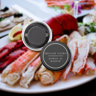 貝類に対する白黒バイリンガルアレルギー マグネット