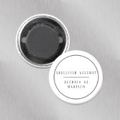 貝類に対する白黒バイリンガルアレルギー マグネット