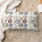 貝類の海岸沿いの装飾 ランバークッション (ブランケット)