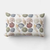 貝類の海岸沿いの装飾 ランバークッション (正面)