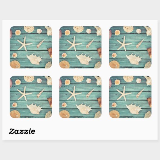 貝類の選択 スクエアシール (シート)