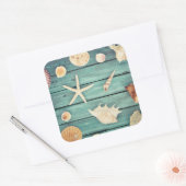 貝類の選択 スクエアシール (封筒)