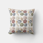 貝類模様コースタルデコール クッション (正面)