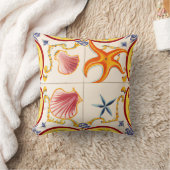 貝魅力的とヒトデ クッション (ブランケット)