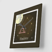 貞平24セッテンバーフィン23 10月Uhr スクエア壁時計 (傾斜)