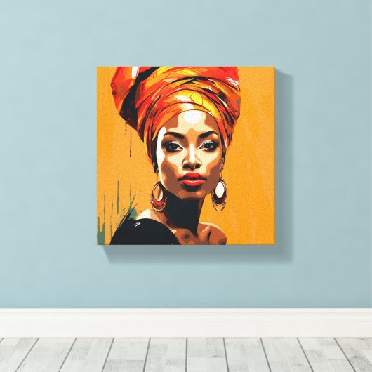 貞操のある女 キャンバスプリント (インサイチュ (ウッドフロア))