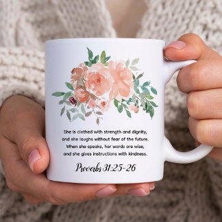 貞操のある女 | Proverbs 31聖書の聖句の信仰 マグカップ