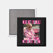 負けおもしろいるアメリカを逆行する マグネット (正面/裏面)